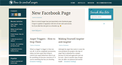 Desktop Screenshot of howtocontrolanger.net